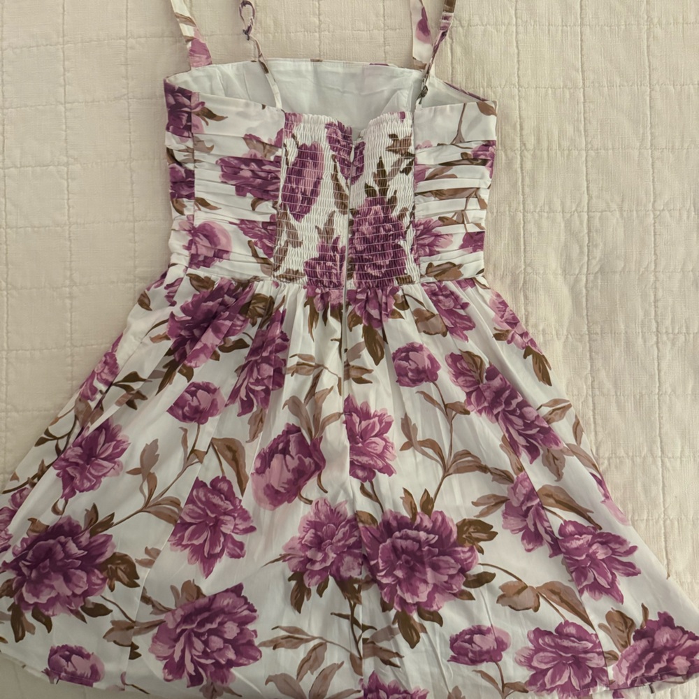 Abercrombie & Fitch Emerson poplin wide strap mini floral dress - Picture 3 of 6